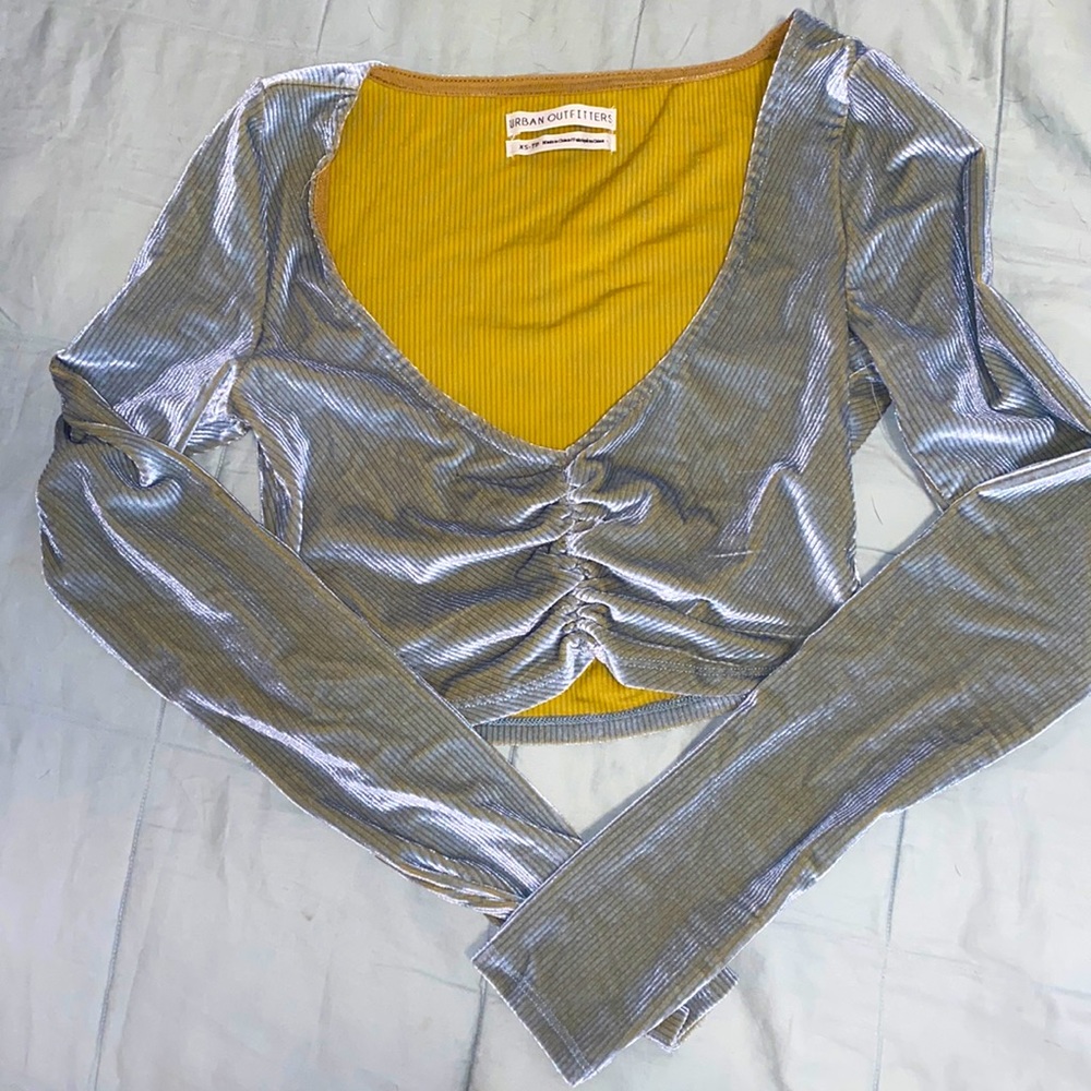 Urban outfitters cropped long sleeve top